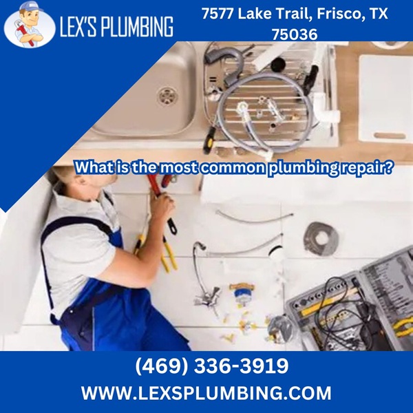 What is the most common plumbing repair?