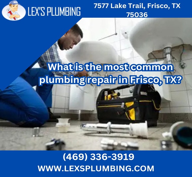 What is the most common plumbing repair in Frisco, TX?