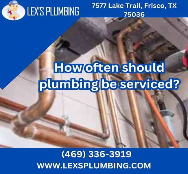 How often should plumbing be serviced?