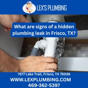 What are signs of a hidden plumbing leak in Frisco, TX?