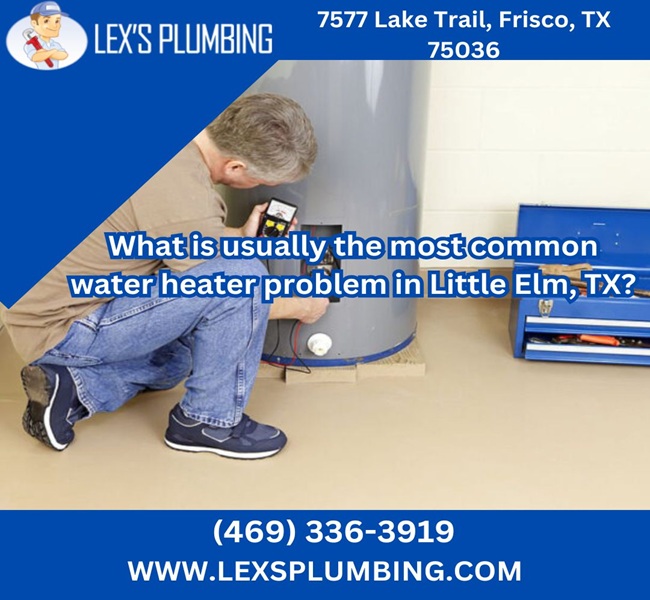 What is usually the most common water heater problem in Little Elm, TX?